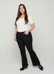 Jean bootcut Ellen taille haute, Black, Model image number 0