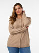 Cardigan avec des boutons ronds, Beige, Model image number 0