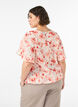 Blouse coupe ballon avec manches papillon, Corail, Model image number 1