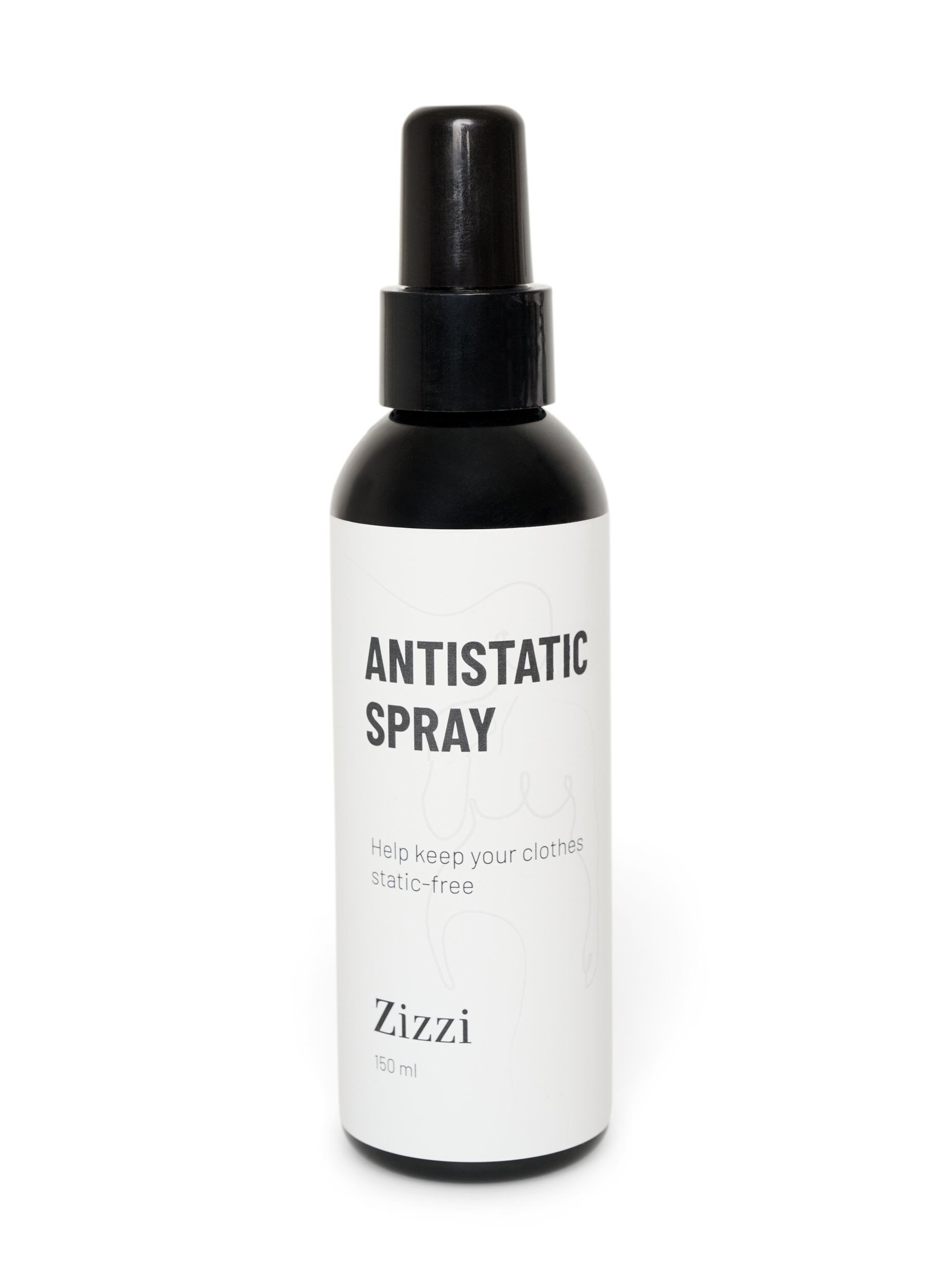 ZizziSpray antistatique pour v&ecirc;tements, Noir, Packshot image number 0