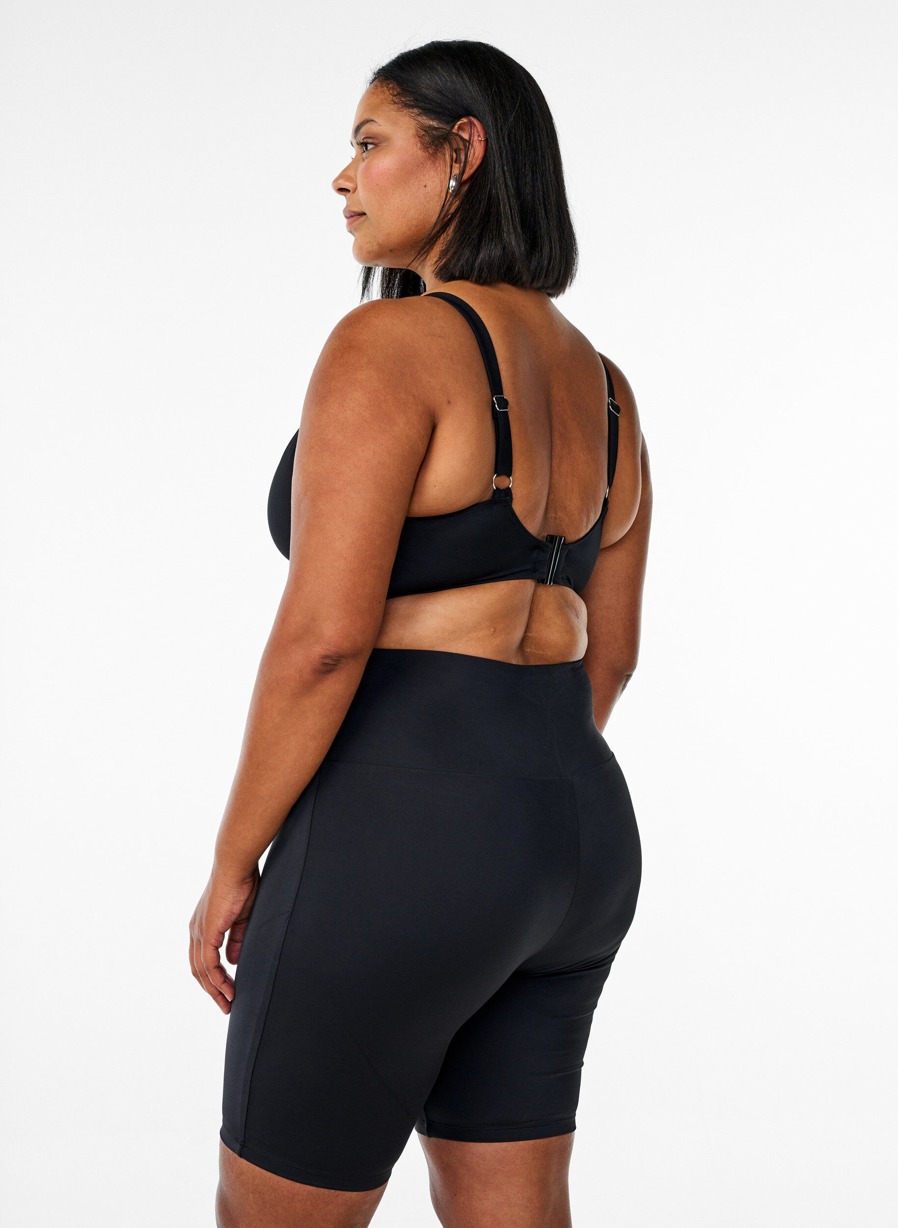 Zizzi Short de bain long, Noir, Model image number 1