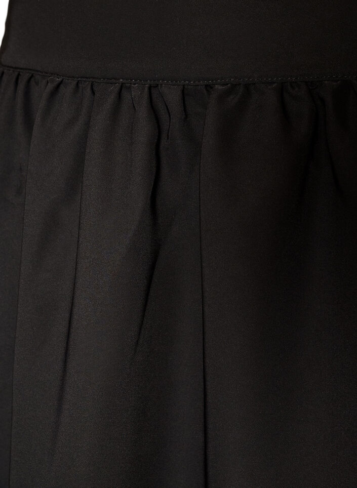 Jupe maxi &eacute;vas&eacute;e avec poches, Noir, Packshot image number 2
