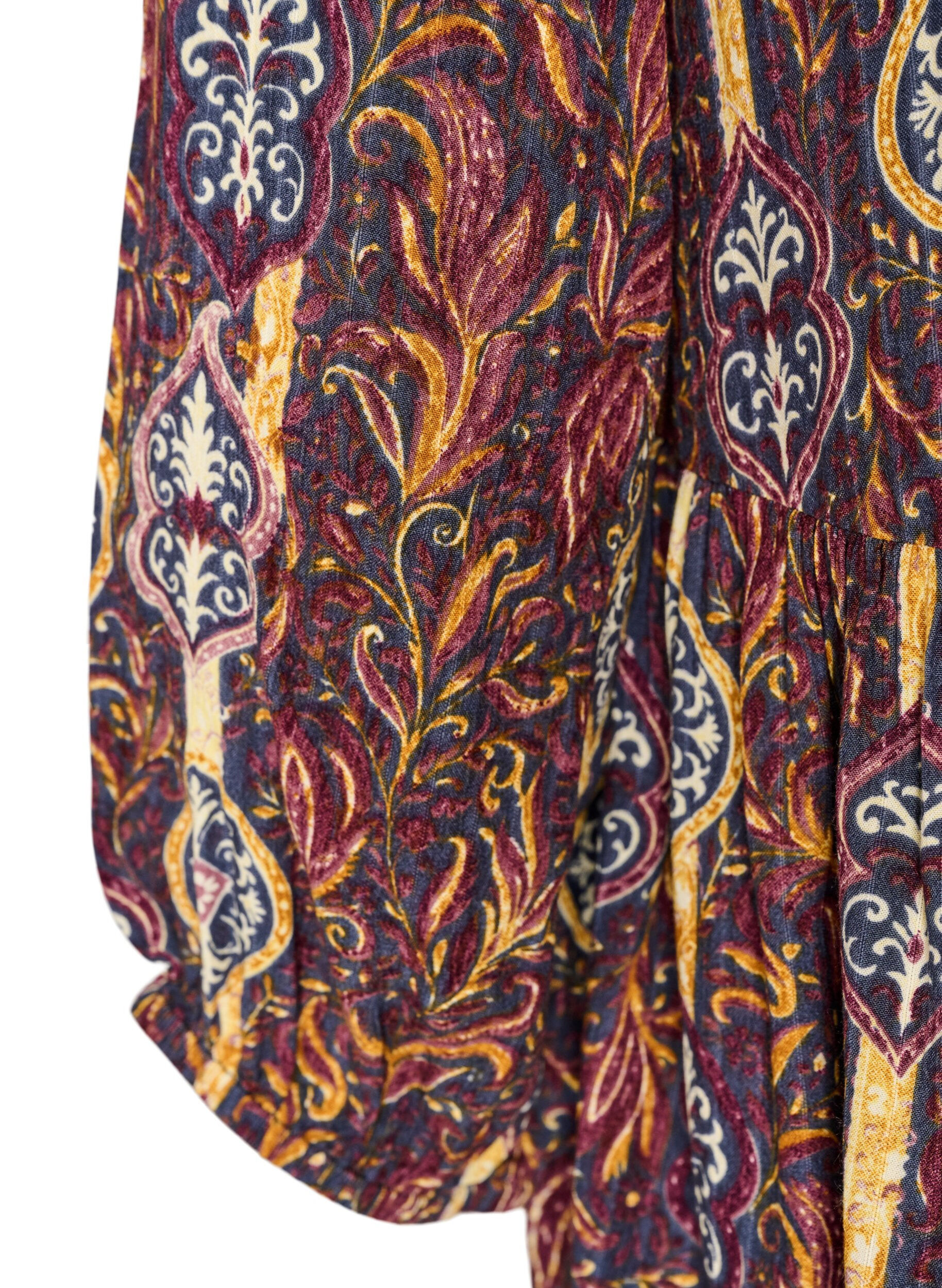 ZizziBlouse &agrave; imprim&eacute; cachemire et d&eacute;tails en dentelle, Violet, Packshot image number 3