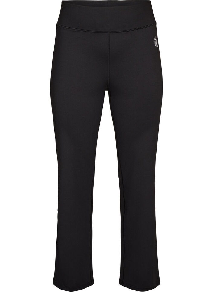 Legging d'entra&icirc;nement bootcut avec taille haute, Noir, Packshot image number 0