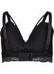 Soutien-gorge en dentelle avec détails en string, Noir, Packshot image number 1