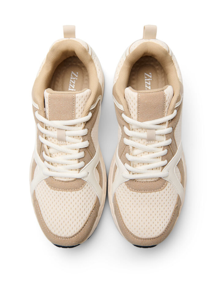 Baskets sportives en maille, Beige, Packshot image number 2