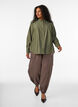Chemise en viscose avec des boutons dor&eacute;s, Vert, Model image number 1