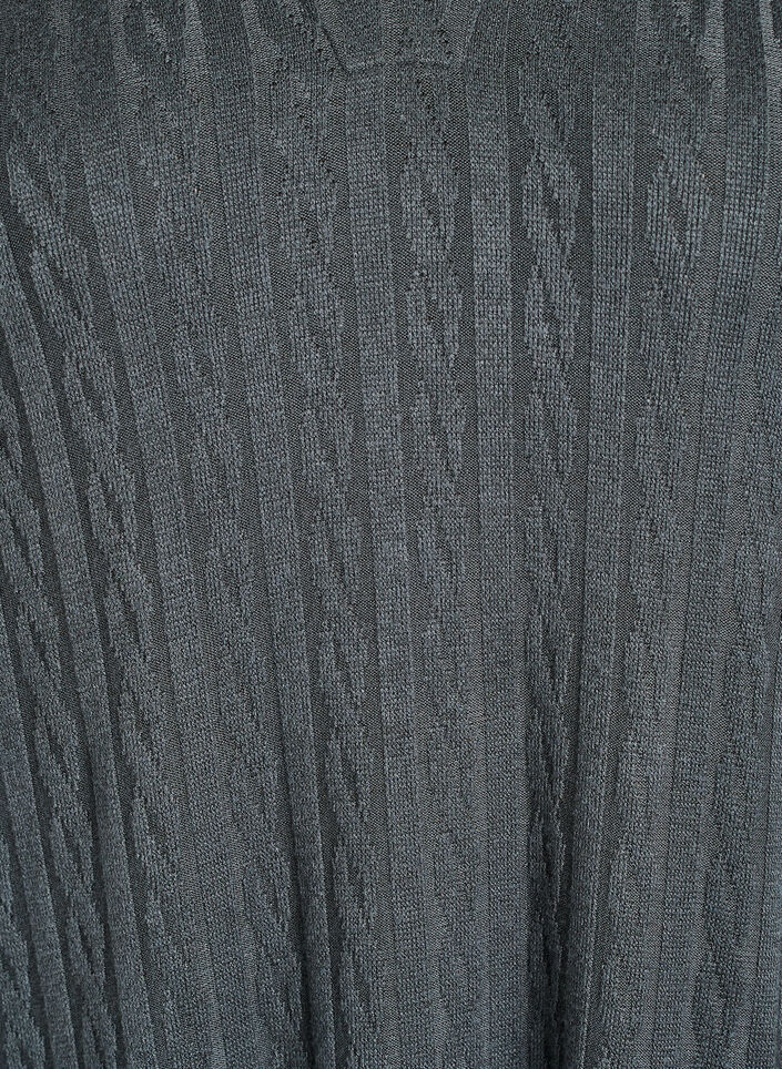 Robe à structure torsadée et col en V, Vert foncé, Packshot image number 2