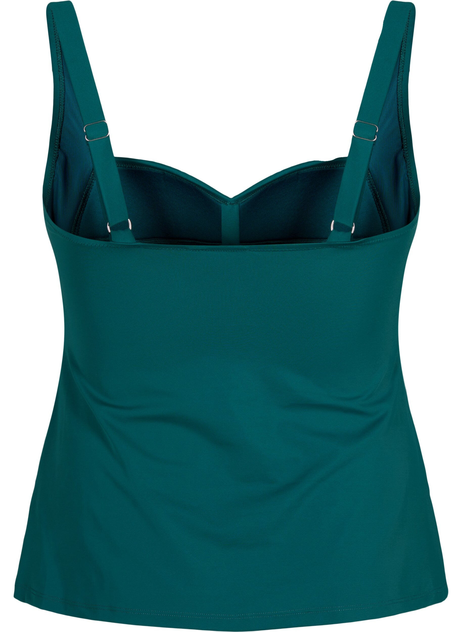 Zizzi Tankini drap&eacute;, Vert, Packshot image number 1