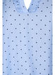 Blouse à pois à manches 3/4 en viscose, Light Blue Dot, Packshot image number 2