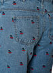 Short en jean brod&eacute;, Bleu Clair, Packshot image number 3
