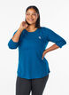 Haut de sport &agrave; manches 3/4, Bleu, Model image number 0