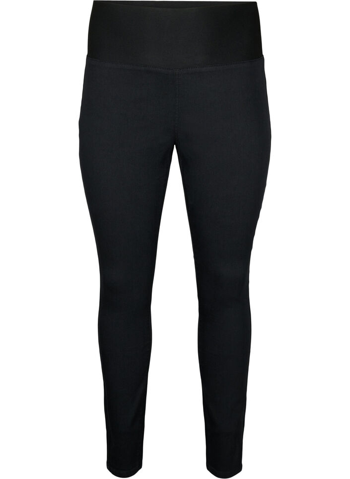 FLASH - Jeggings avec large ceinture élastique, Noir, Packshot image number 0