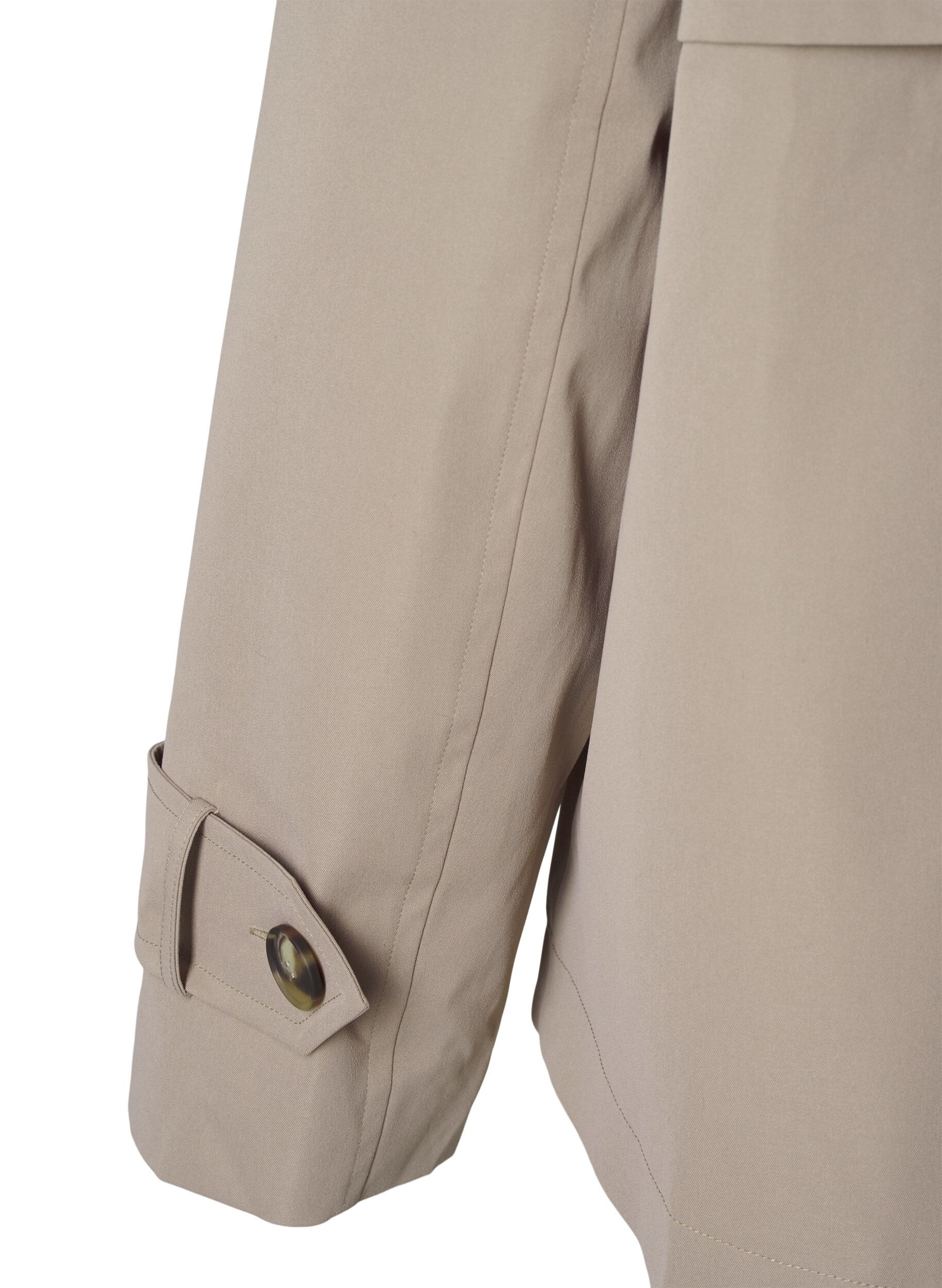 Zizzi Trench court aux d&eacute;tails classiques, Gris, Packshot image number 4