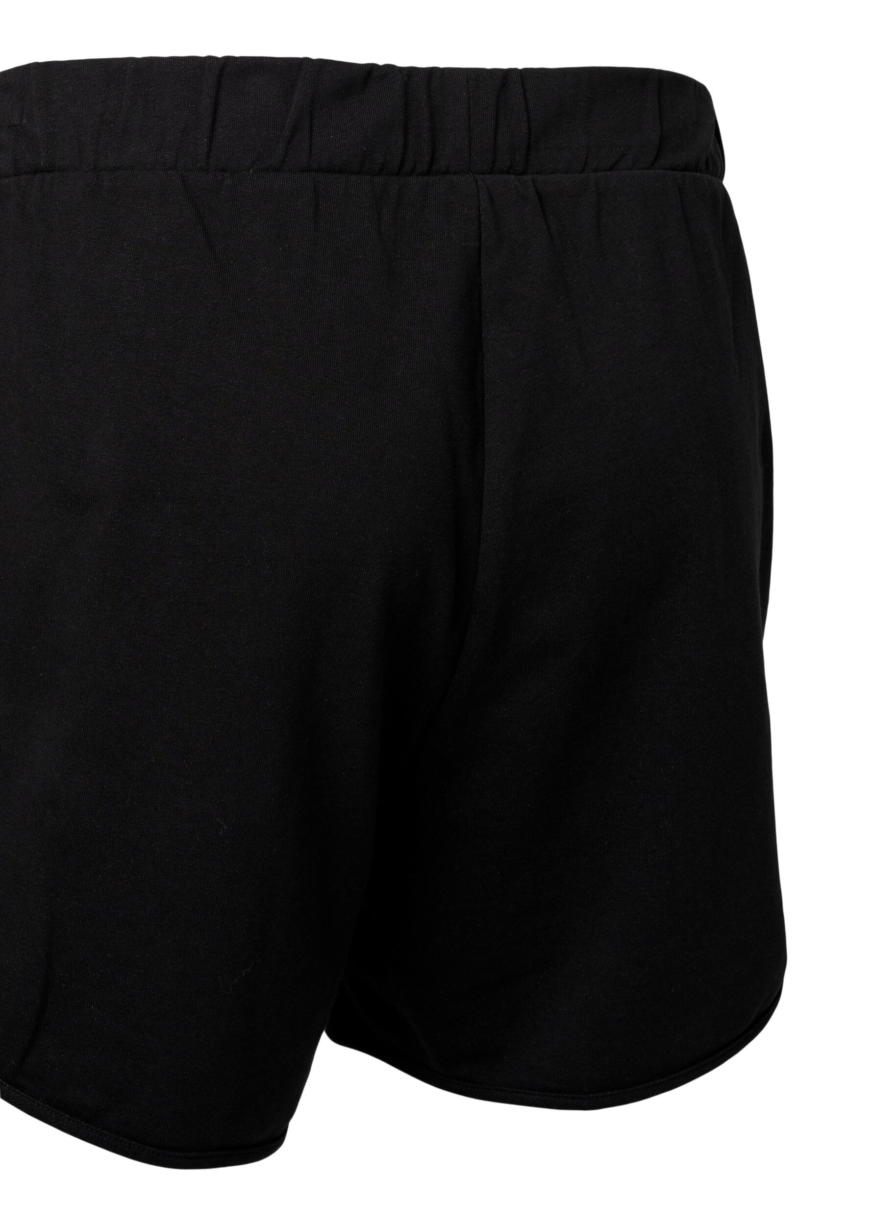 Zizzi Short de couleur unie avec poches, Black, Packshot image number 3