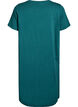 Chemise de nuit en coton biologique et &agrave; col en V, Vert fonc&eacute;, Packshot image number 1