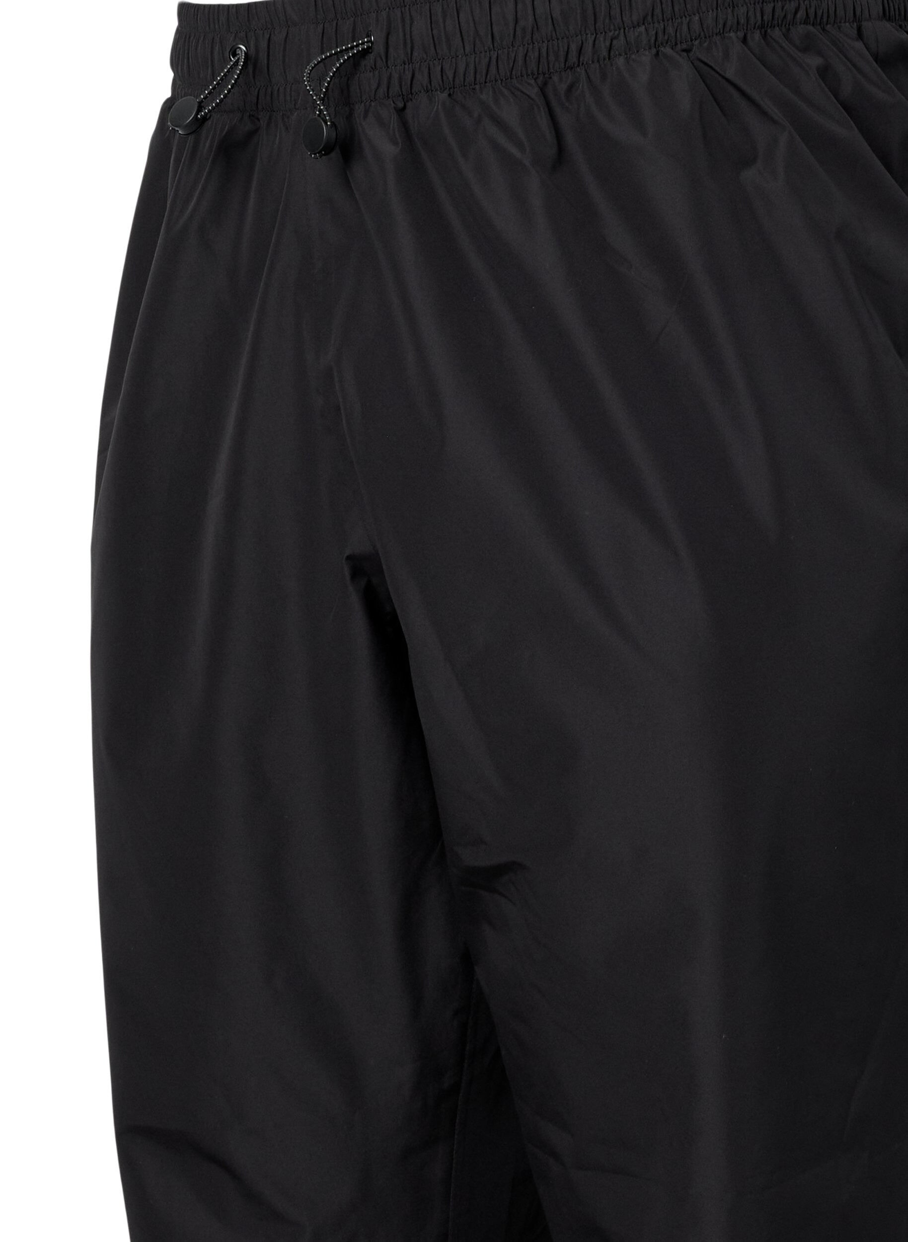 Zizzi Pantalon de pluie avec r&eacute;flecteurs, Noir, Packshot image number 2