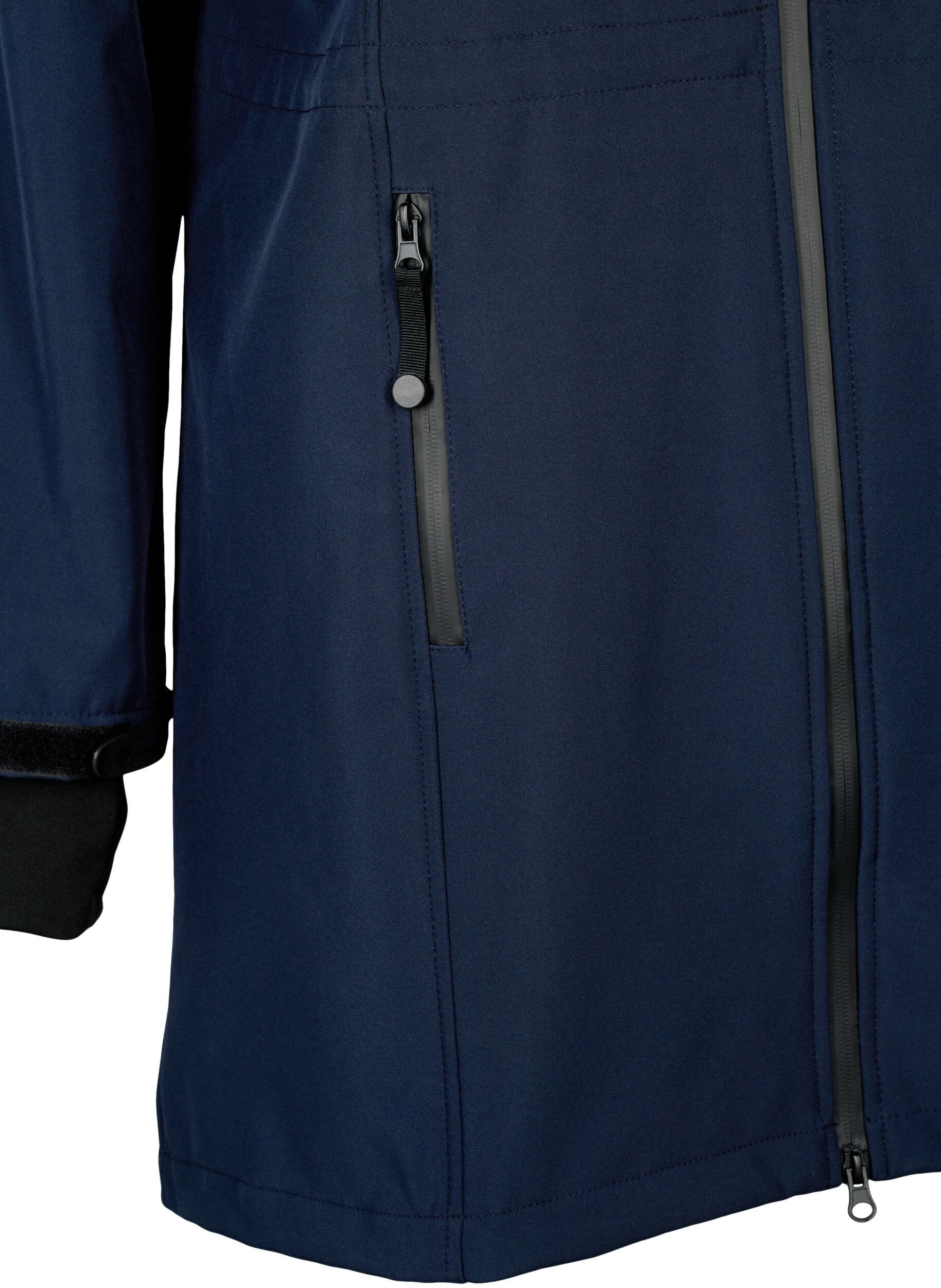 ZizziVeste softshell avec capuche amovible, Bleu, Packshot image number 3