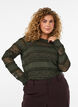 Blouse en dentelle avec manches longues, Vert fonc&eacute;, Model image number 0