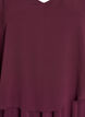 Robe longue de ligne A avec des manches courtes, Bordeaux, Packshot image number 2