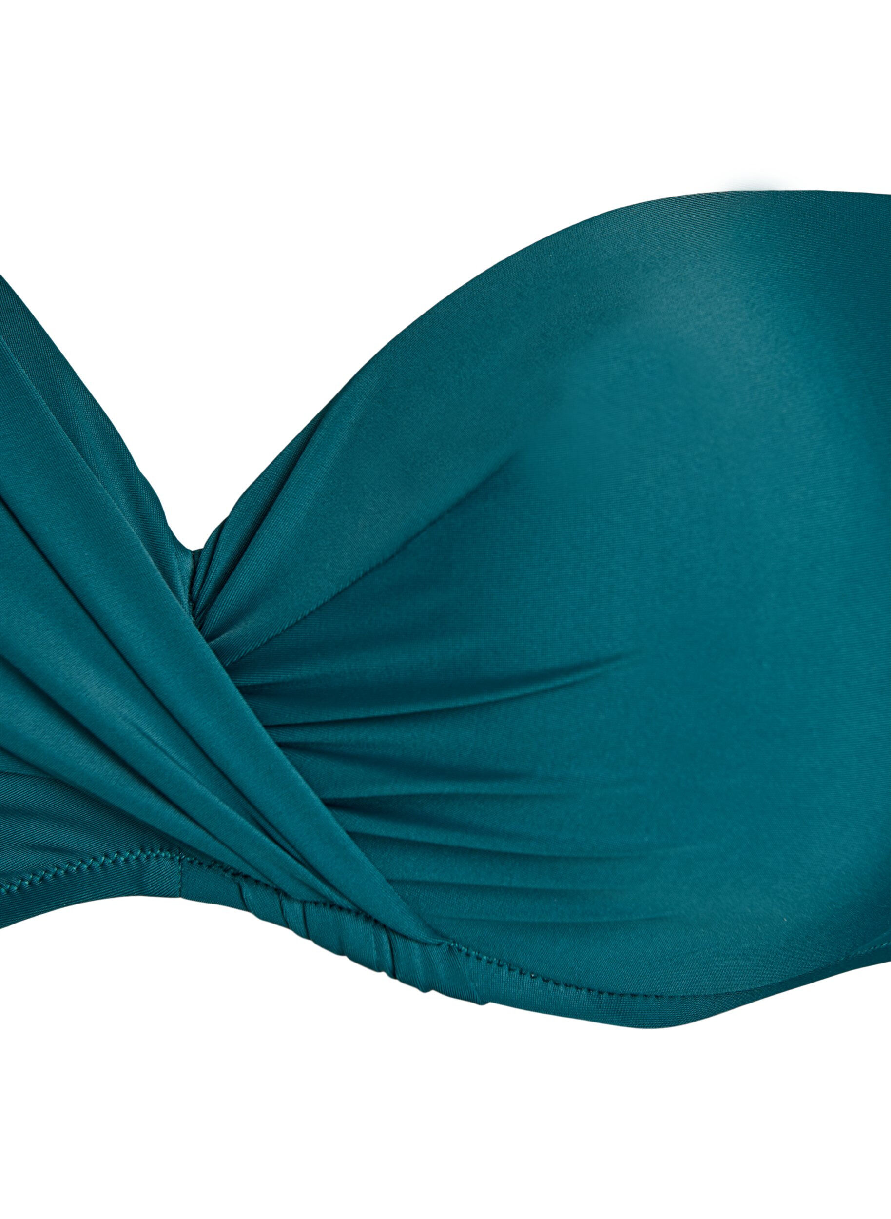 ZizziHaut de bikini avec armatures et drap&eacute;, Vert, Packshot image number 2