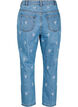 Jeans Mille coupe Mom avec broderies, Bleu Clair, Packshot image number 1