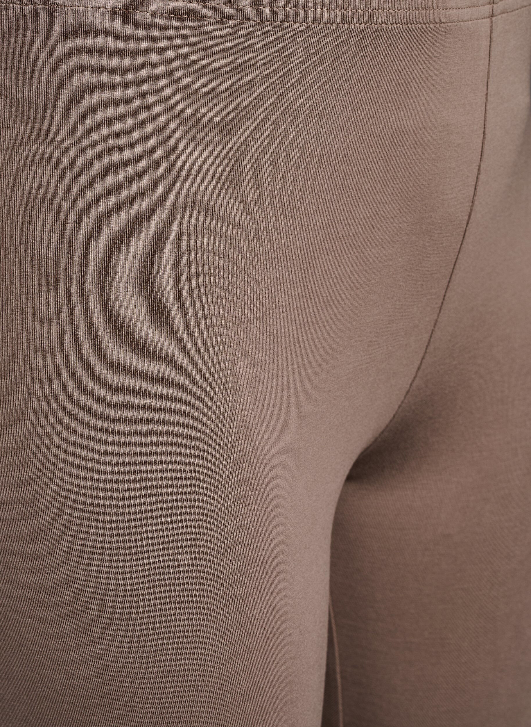 Zizzi Leggings basiques en viscose, Marron, Packshot image number 2