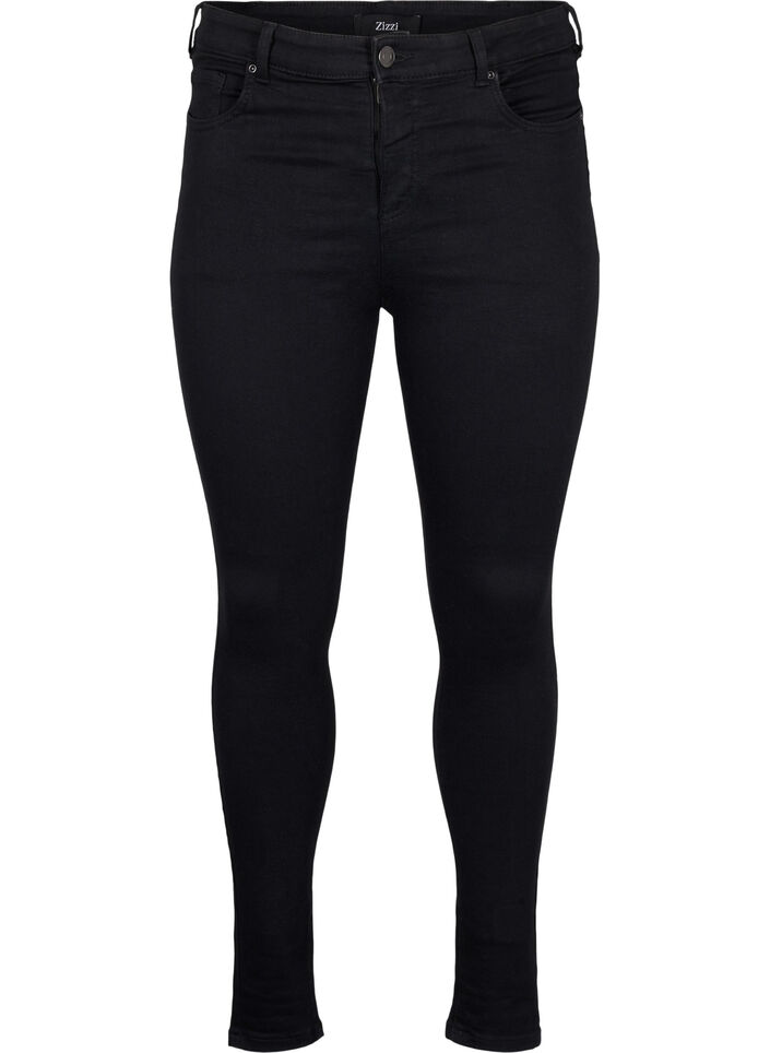 Jean super slim &agrave; taille haute, Black, Packshot image number 0