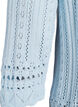 Top en maille avec broderie eyelet et manches 3/4, Bleu Clair, Packshot image number 3
