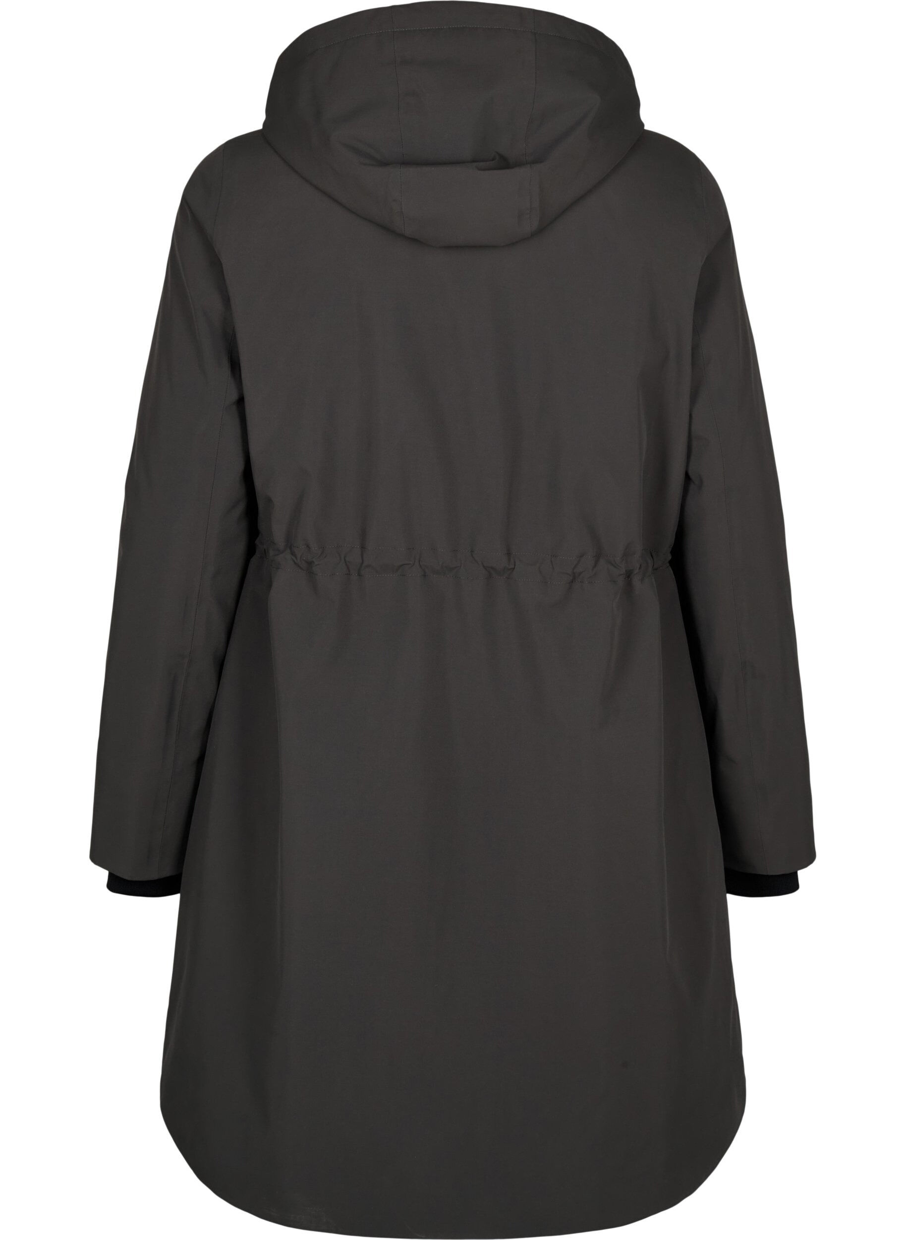 Zizzi Parka d'hiver fonctionnelle avec capuche, Raven, Packshot image number 1