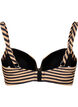 Haut de bikini avec armatures et imprim&eacute;, Camel, Packshot image number 1