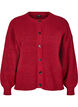 Cardigan en tricot c&ocirc;tel&eacute; avec boutons, Rouge, Packshot image number 0