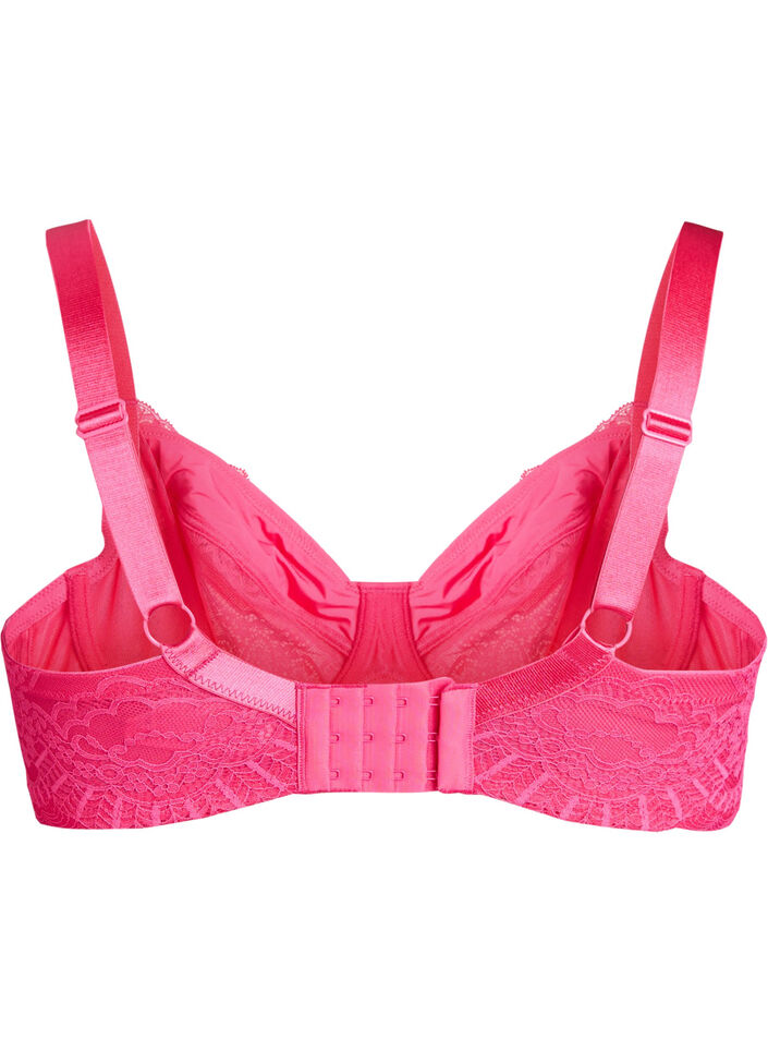 Soutien-gorge emboîtant avec armatures en dentelle, Rose, Packshot