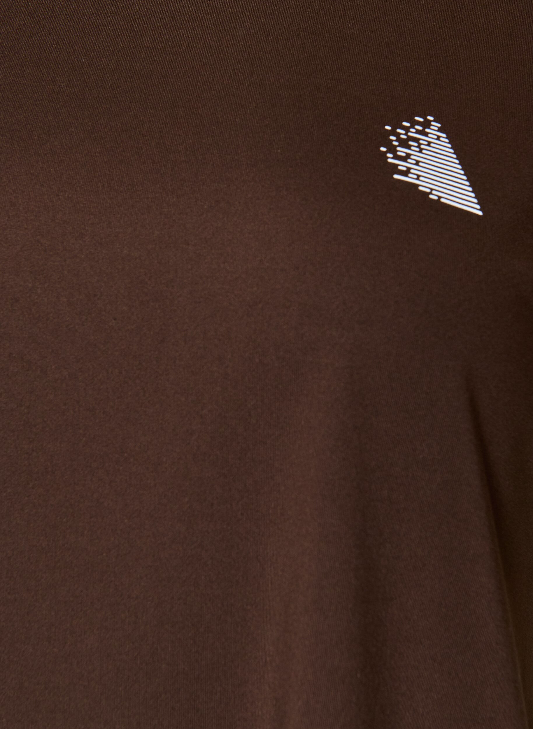 ZizziT-shirt de sport couleur unie, Marron, Packshot image number 2