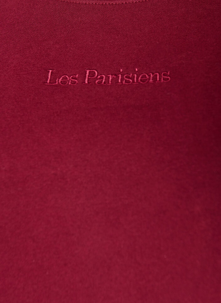 Sweat-shirt avec imprim&eacute; texte, Bordeaux, Packshot image number 2