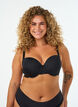 Soutien-gorge T-shirt moul&eacute; avec bonnets lisses, Noir, Model image number 0