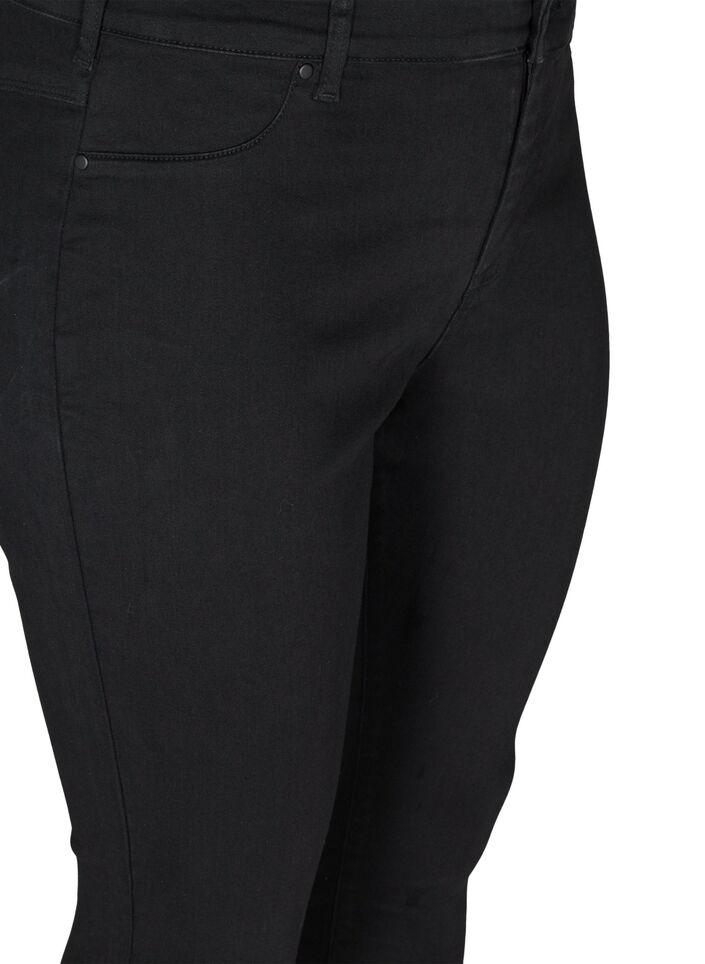Jeggings en coton m&eacute;lang&eacute;, Black, Packshot image number 2