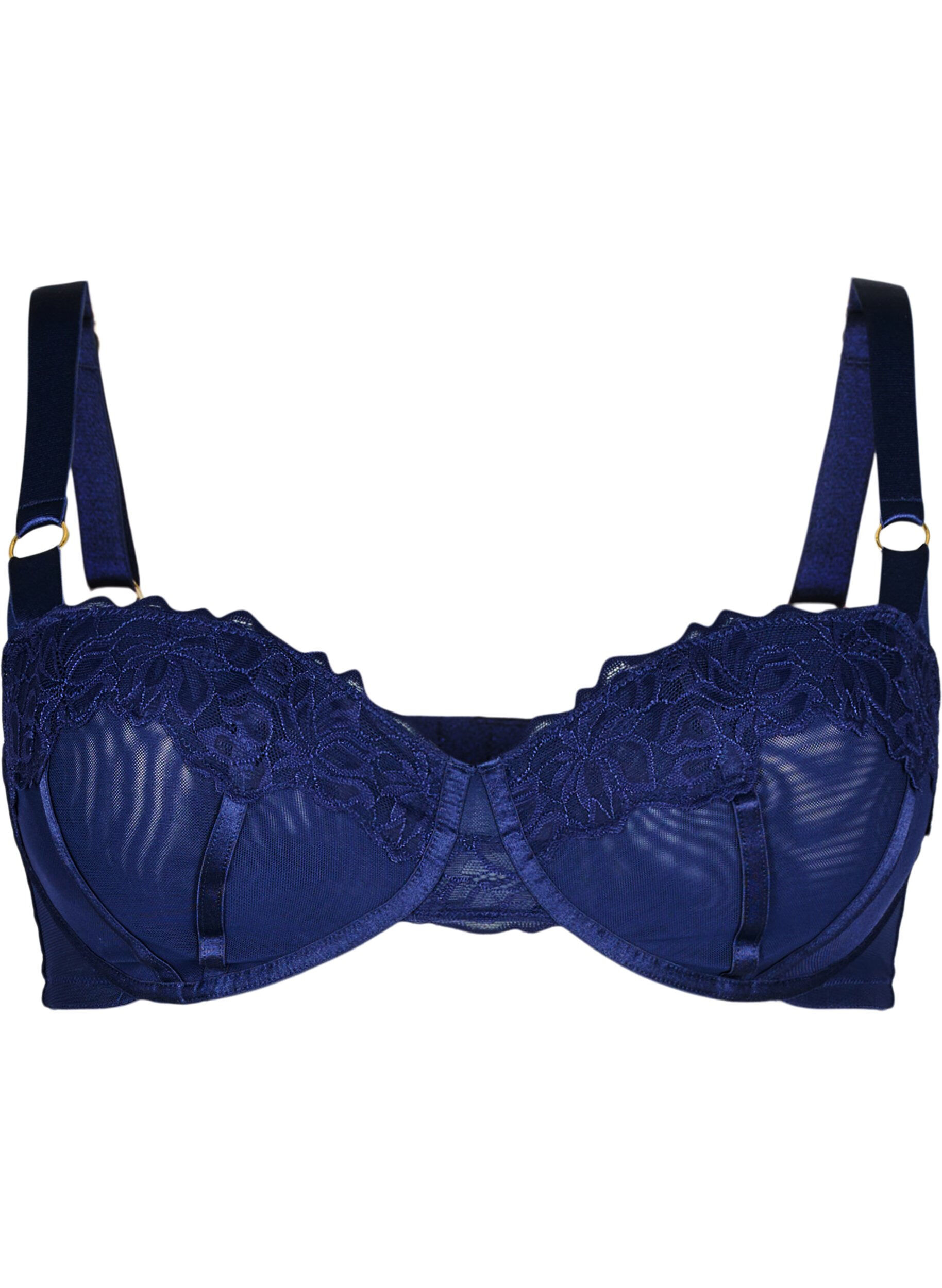 Soutien-gorge corbeille avec dentelle et ruban satin