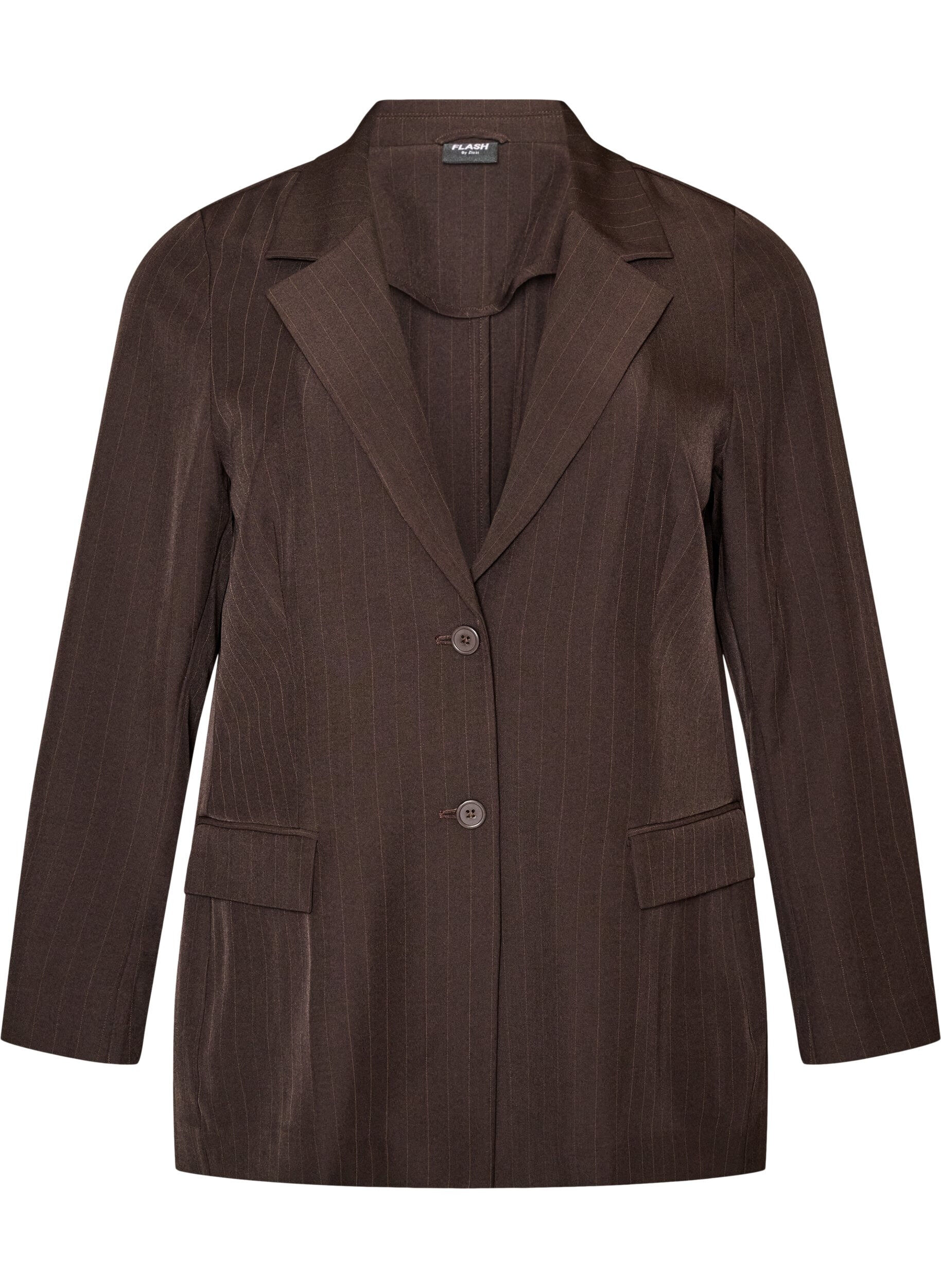 ZizziBlazer avec poches et fentes, Marron, Packshot image number 0