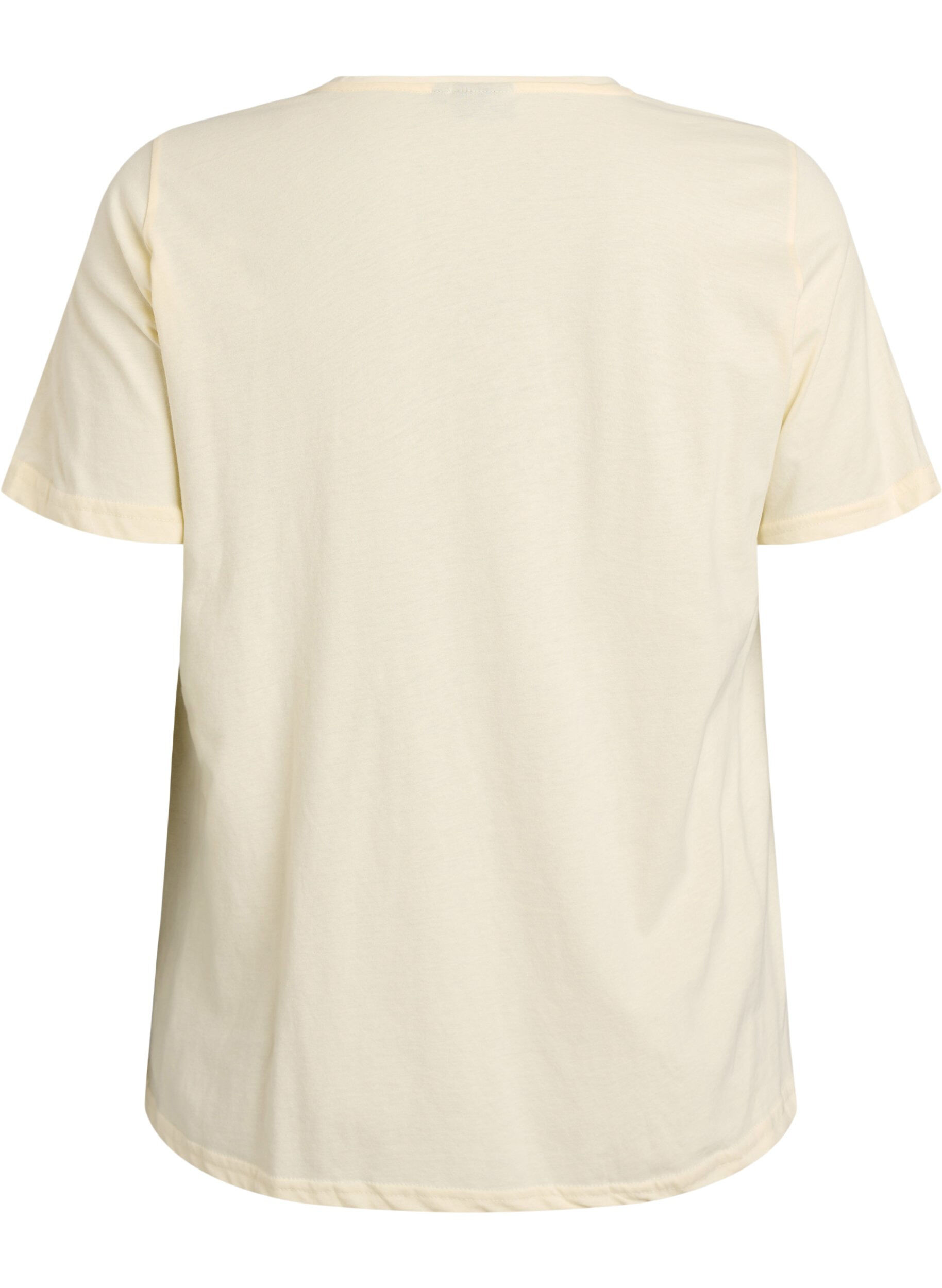 Zizzi FLASH - T-shirt imprim&eacute;, Jaune clair, Packshot image number 1