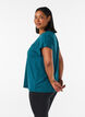 T-shirt de sport couleur unie, Vert, Model image number 2