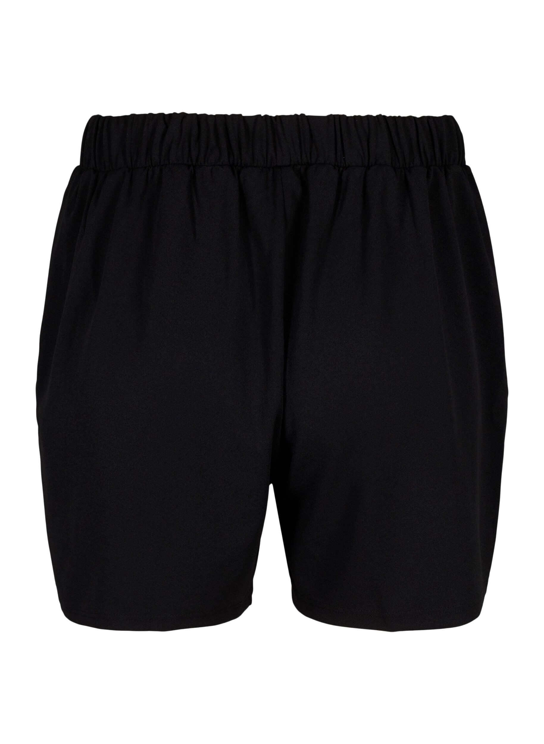 Zizzi FLASH - Shorts amples avec des poches, Noir, Packshot image number 1