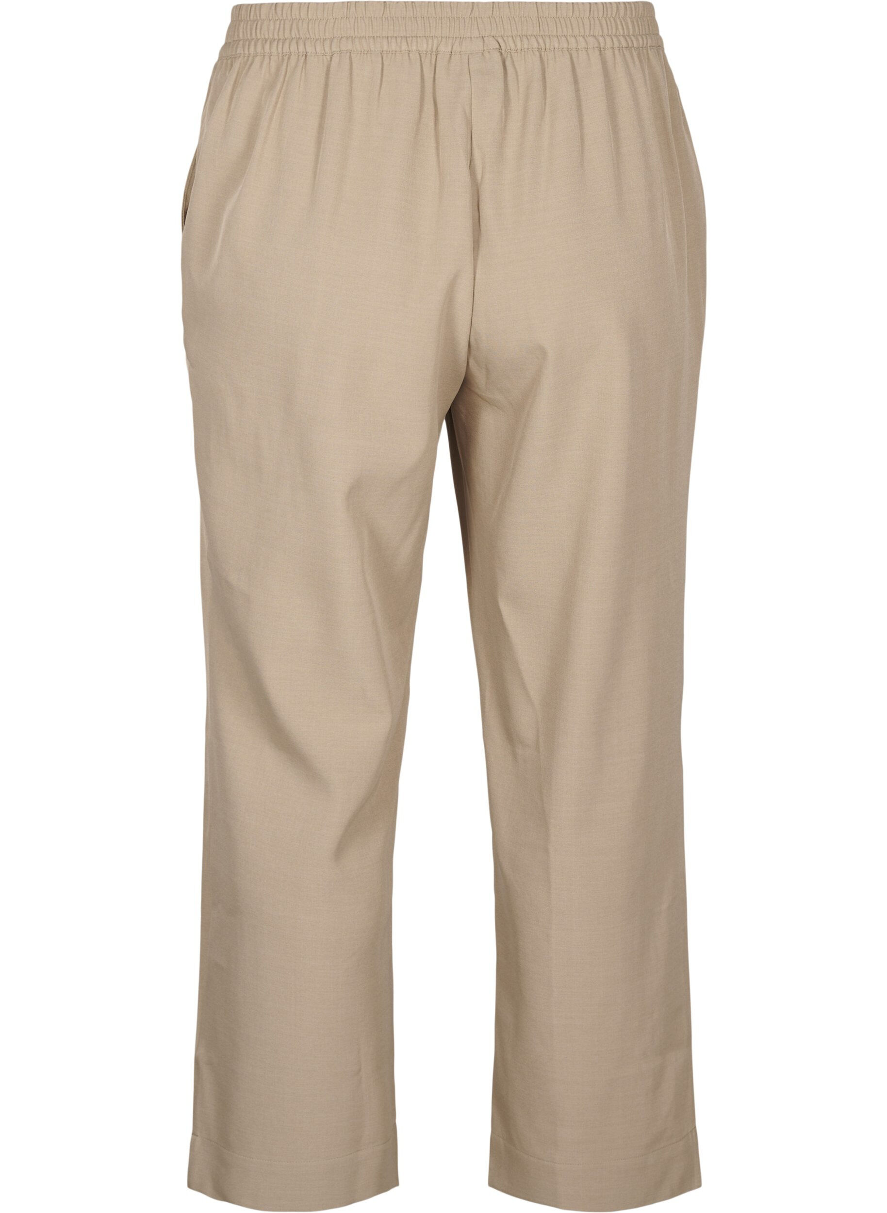 Zizzi FLASH - Pantalon large dot&eacute; de poches, Weathered Teak Mel, Packshot image number 1