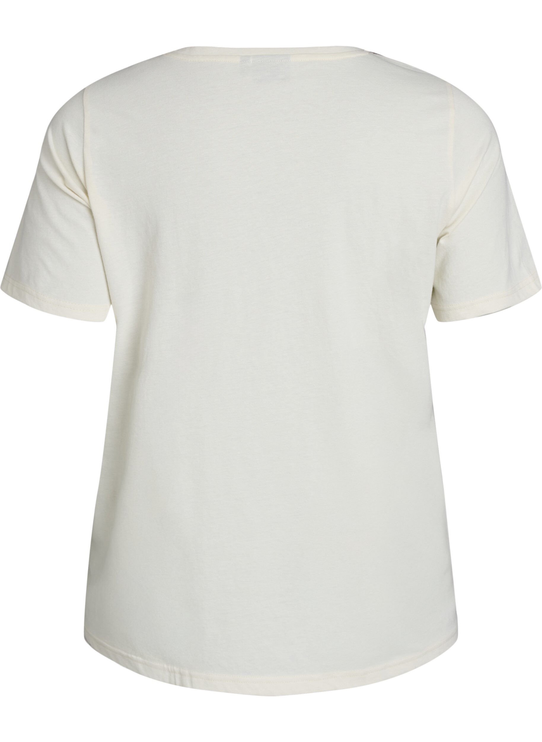 ZizziT-shirt imprim&eacute;, Vanille, Packshot image number 1