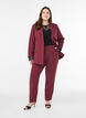 Pantalon avec poches et jambes droites, Bordeaux, Model image number 0