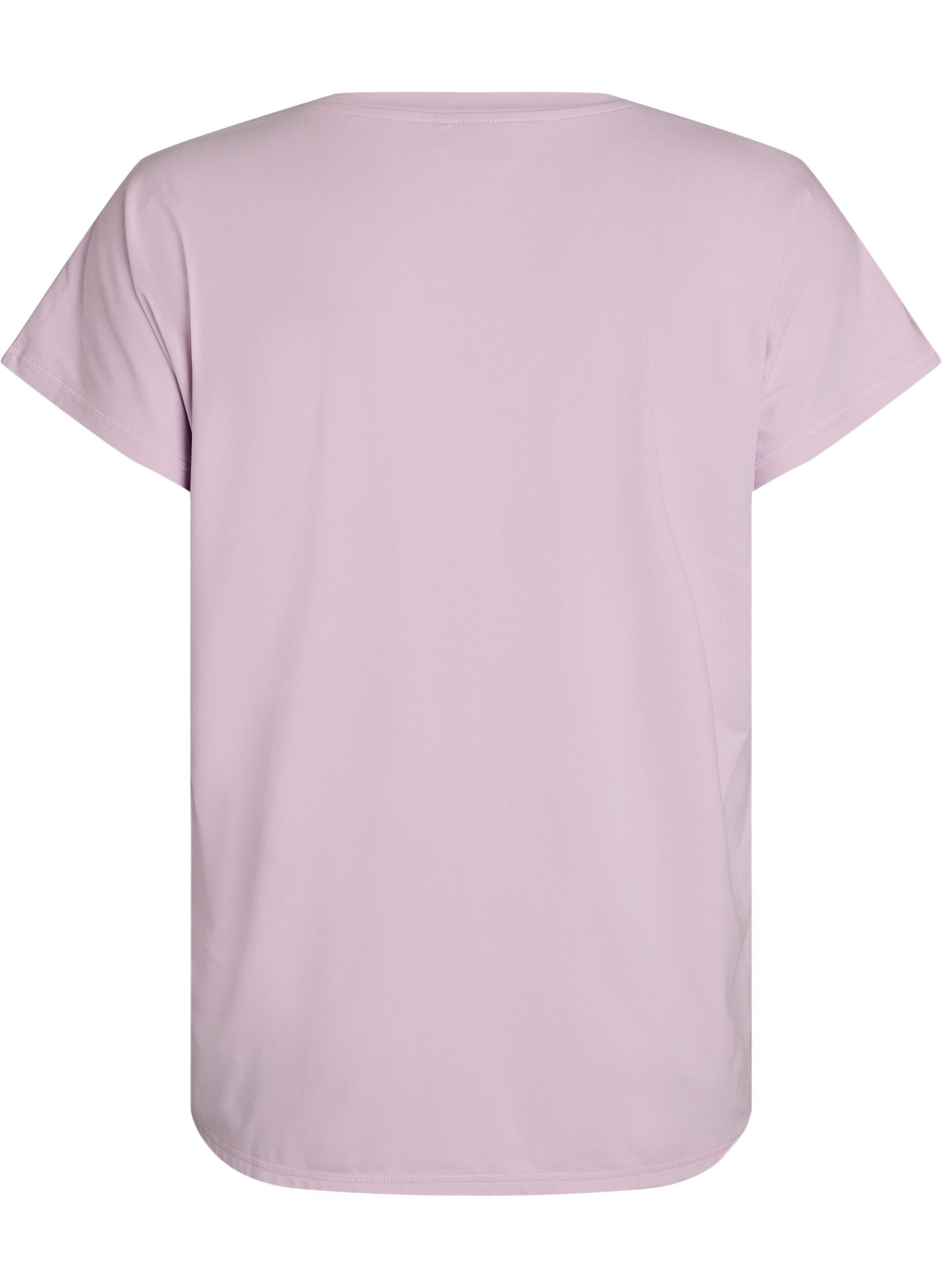 Zizzi T-shirt d&rsquo;entra&icirc;nement ample avec col en V, Mauve, Packshot image number 1