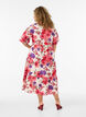 Robe midi en coton avec imprim&eacute; floral, Rouge, Model image number 1