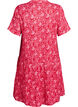 Robe courte &eacute;vas&eacute;e en mousseline de coton, Rouge, Packshot image number 1