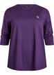 Haut de sport &agrave; manches 3/4, Violet, Packshot image number 0