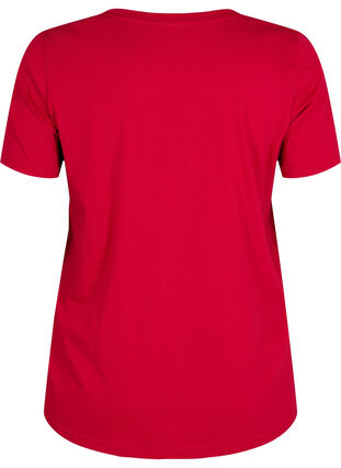 T-shirt en coton avec impression sur le devant, Tango Red LOS , Packshot image number 1